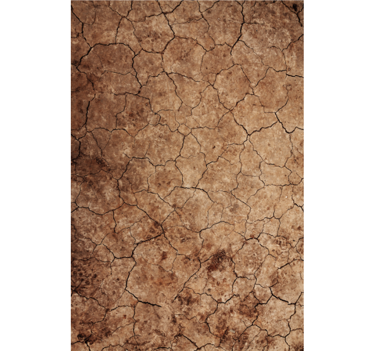 Papier peint autres textures effet érosion craquelé aride - TenStickers