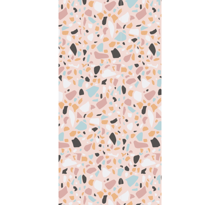 Papier peint autres textures terrazzo aquarelle rose et bleu - TenStickers