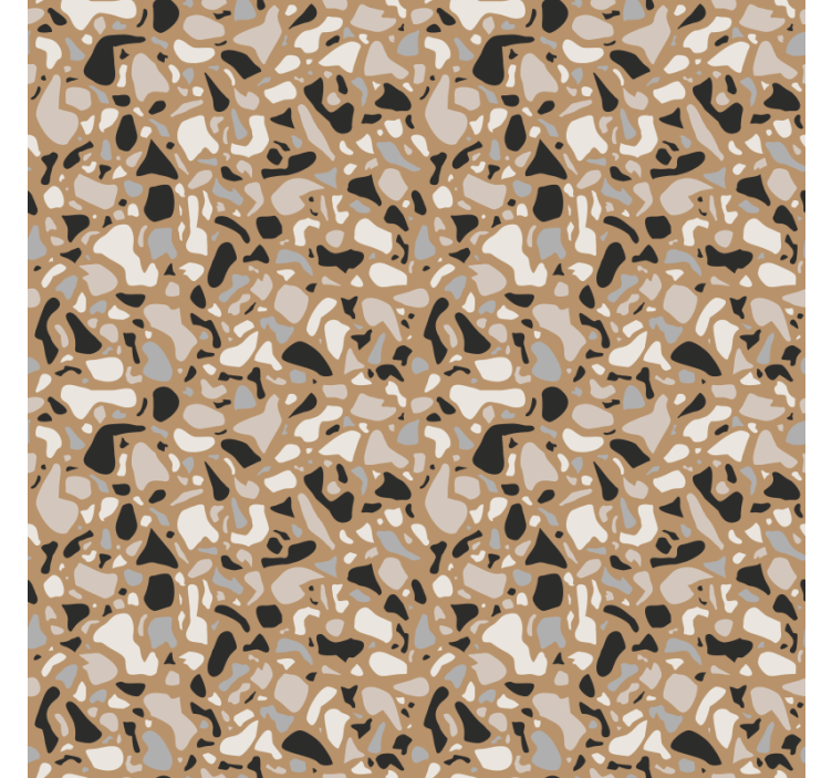 Papier peint autres textures terrazzo marron classique - TenStickers