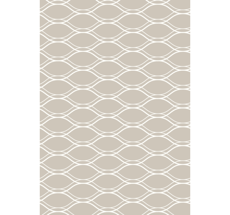 Papier peint autres textures beige à motifs lignes blanches - TenStickers