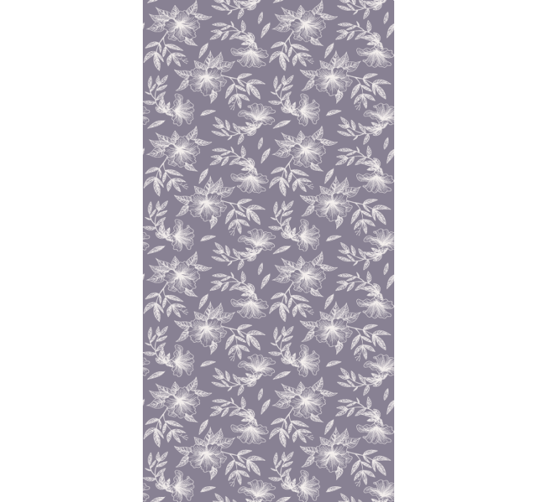 Papier peint autres textures fleurs lilas - TenStickers