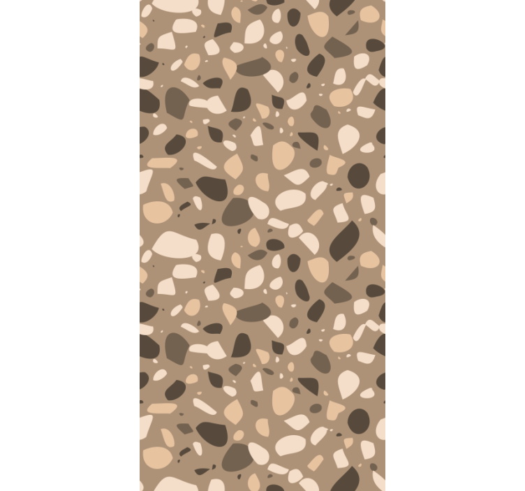 Papier peint autres textures terrazzo classique marron - TenStickers