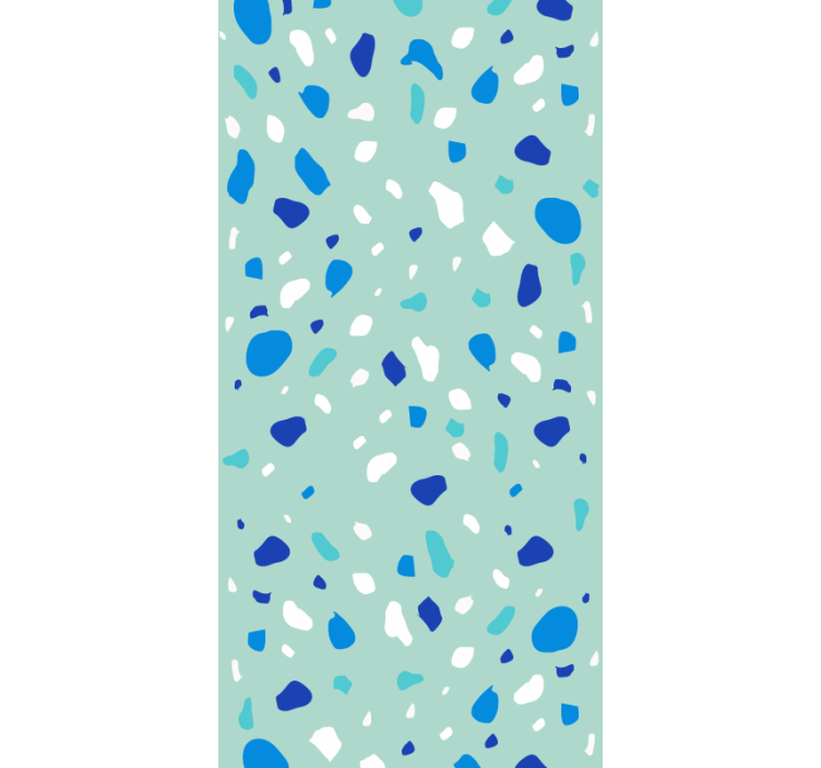 Papier peint autres textures tons bleus terrazzo - TenStickers