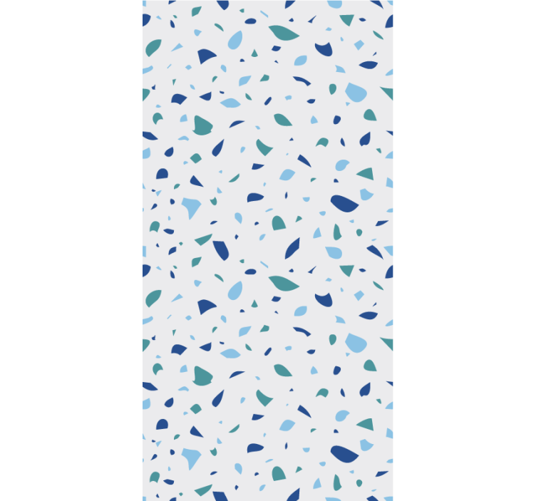Papier peint autres textures tons bleus terrazzo - TenStickers