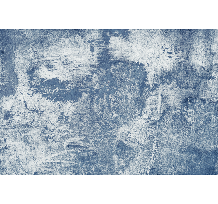 Papier peint imitation pierres effet béton bleu - TenStickers