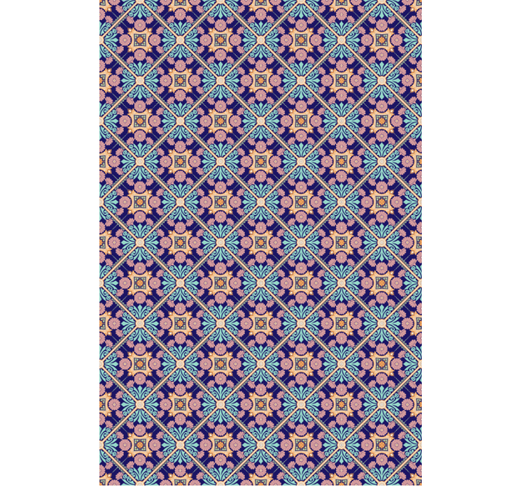 Papier peint carrelage style méditerranéen - TenStickers