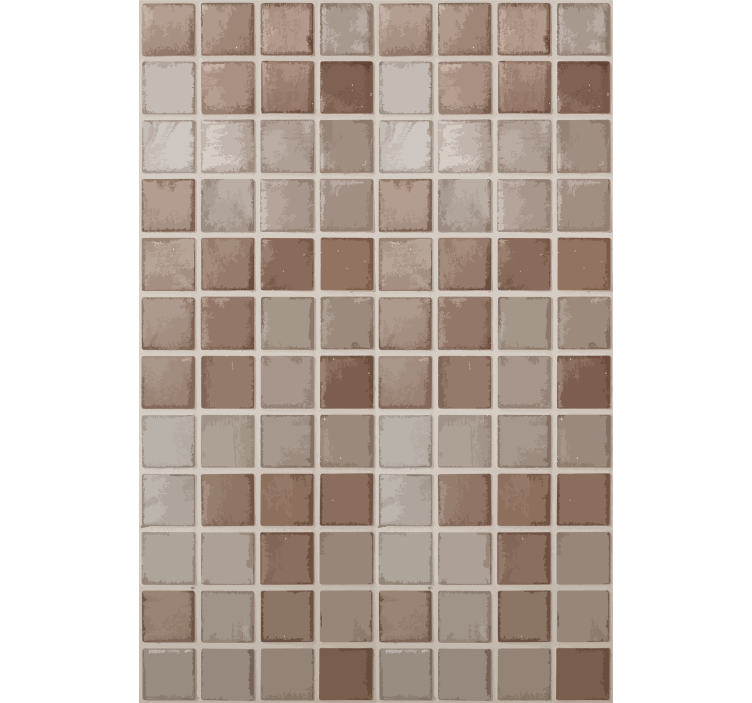 Papier peint carrelage motif carreaux en céramique - TenStickers