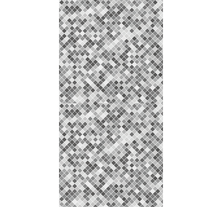 Papier peint carrelage motif carré tons gris - TenStickers