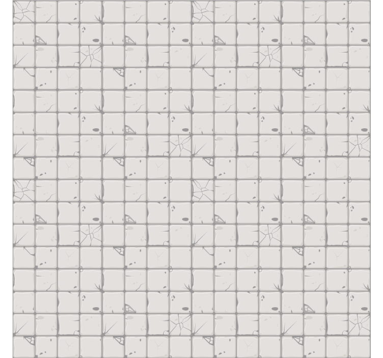 Papier peint carrelage carreaux gris clair vieillis - TenStickers