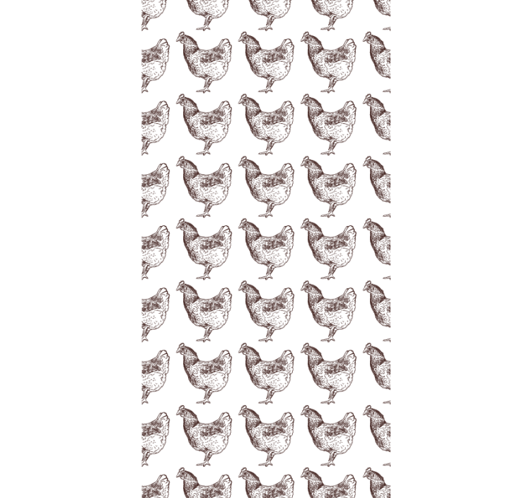 Papier peint chambre enfant design poulet original - TenStickers