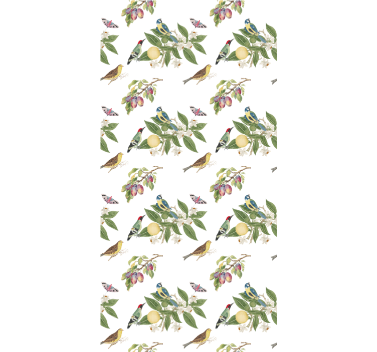 Papier peint chambre enfant voleurs de fruits dans la nature - TenStickers