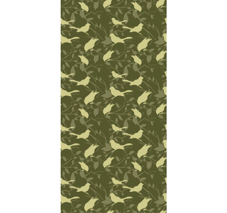 Papier peint chambre enfant style victorien vert - TenStickers