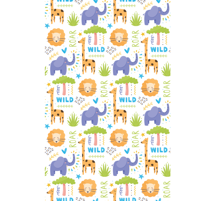 Papier peint chambre enfant motifs animaux safari - TenStickers