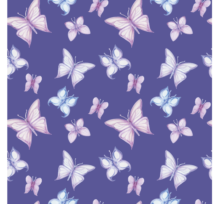 Papier peint papillon fond violet - TenStickers