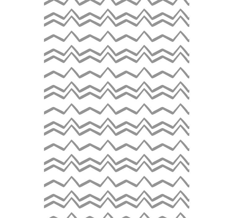 Papier peint scandinave motif zigzag gris irrégulier - TenStickers