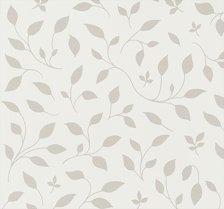 Papier peint scandinave motif floral apaisant - TenStickers