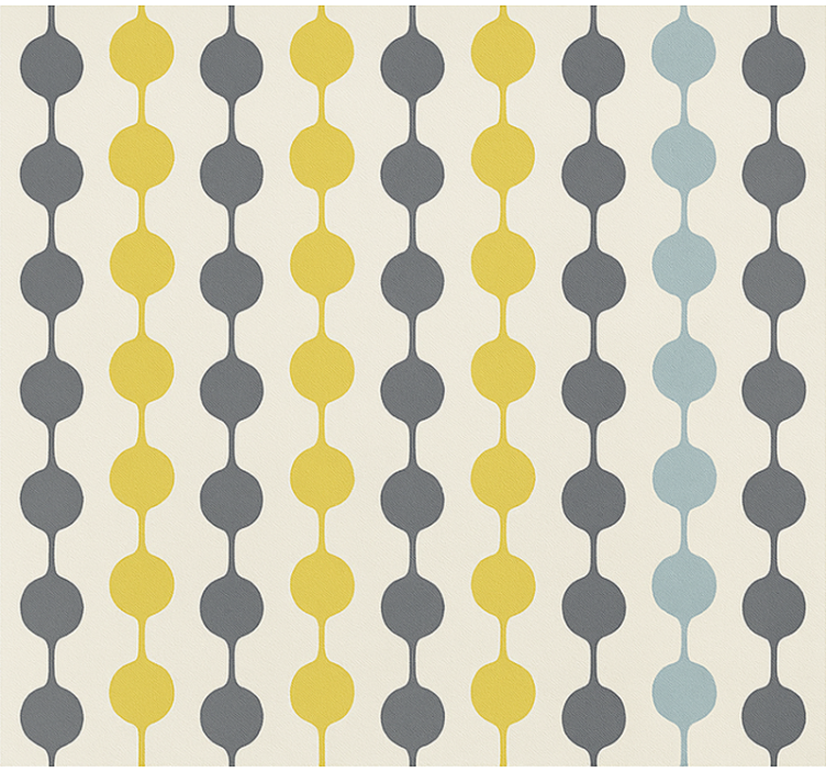 Papier peint scandinave cercles colorés suspendus - TenStickers