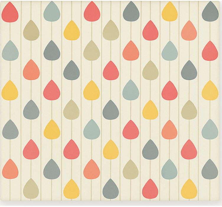 Papier peint scandinave gouttes colorées cascading - TenStickers