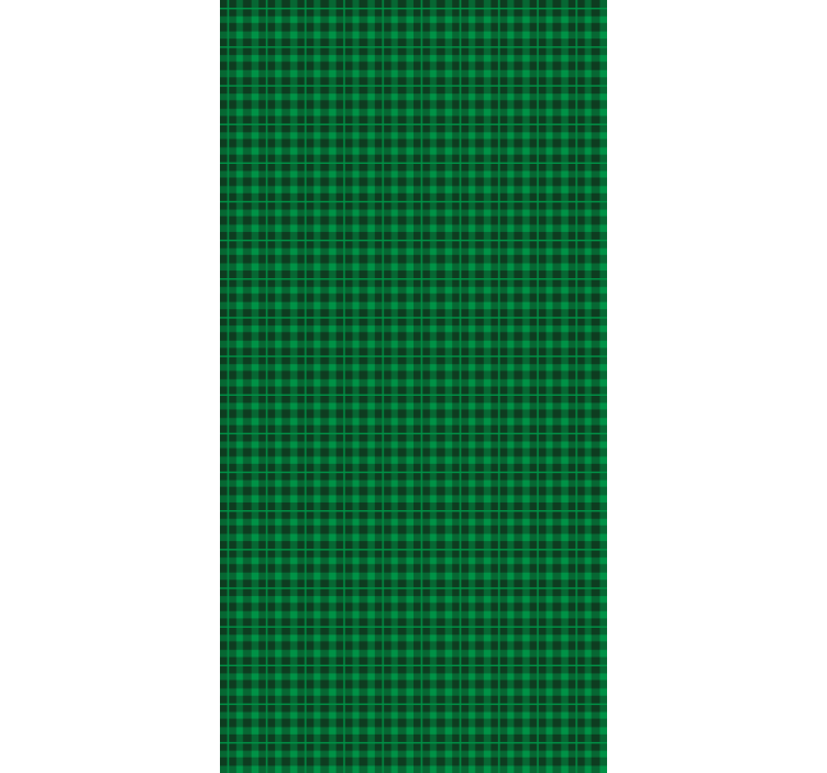 Papier peint motif tartan vert classique - TenStickers
