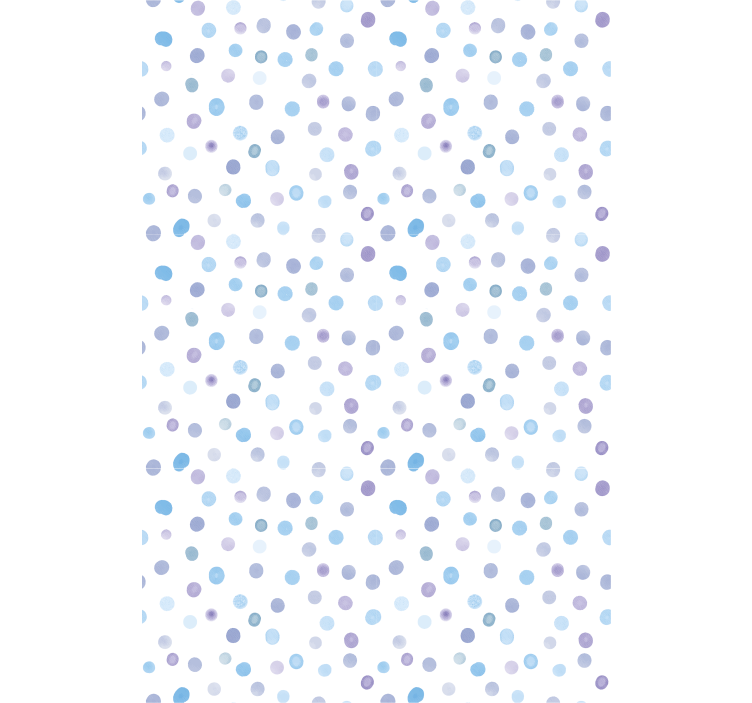 Papier peint motif pois en nuances de bleu - TenStickers