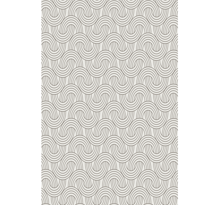 Papier peint motif vagues complexes - TenStickers