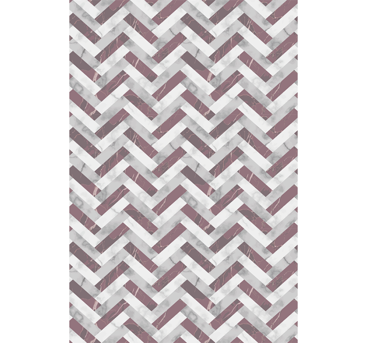 Papier peint motif chevrons marbre - TenStickers
