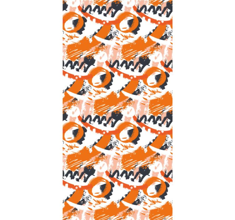 Papier peint motif circulaire abstrait - TenStickers