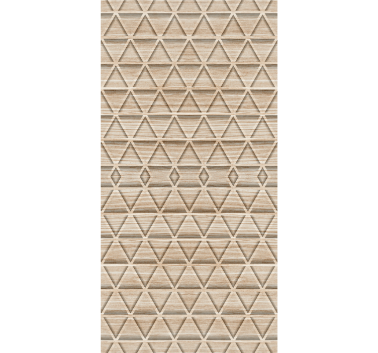 Papier peint motif géométrique naturel - TenStickers