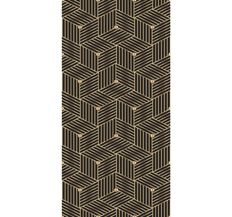 Papier peint motif géométrique linéaire - TenStickers