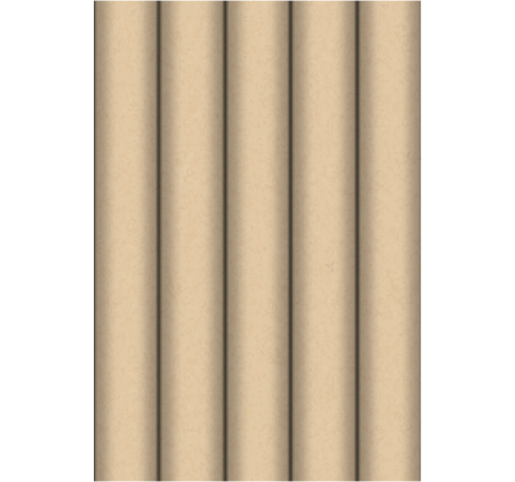 Papier peint salon motif tubes bruns minimaliste - TenStickers