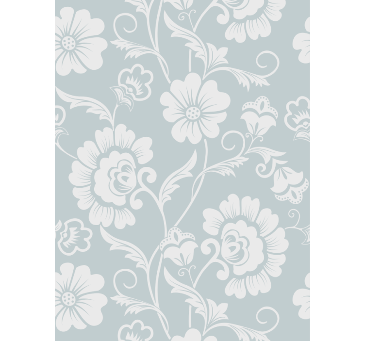 Papier peint salon arrangement de motifs floraux - TenStickers