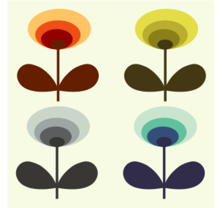 Papier peint vintage années 70 - TenStickers