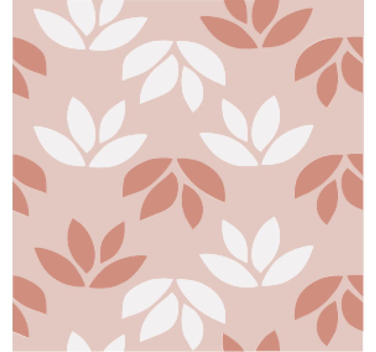 Papier peint vintage sous-verre floral rose - TenStickers