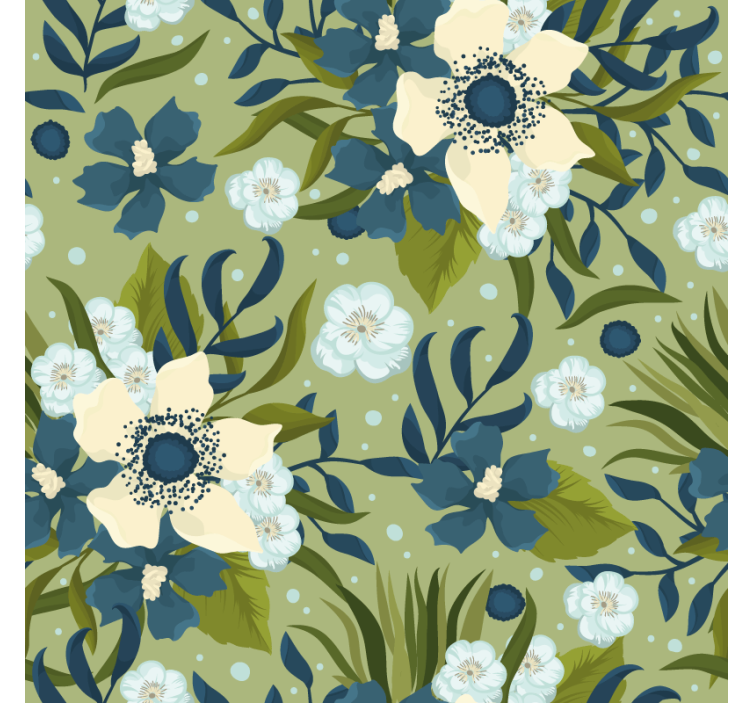Papier peint floral motif fleurs colorées d'été - TenStickers