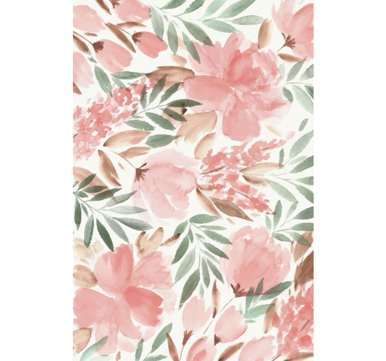 Papier peint floral fleurs en pleine floraison - TenStickers
