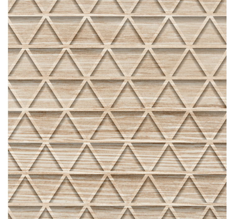 Papier peint géométrique motifs triangles en relief - TenStickers