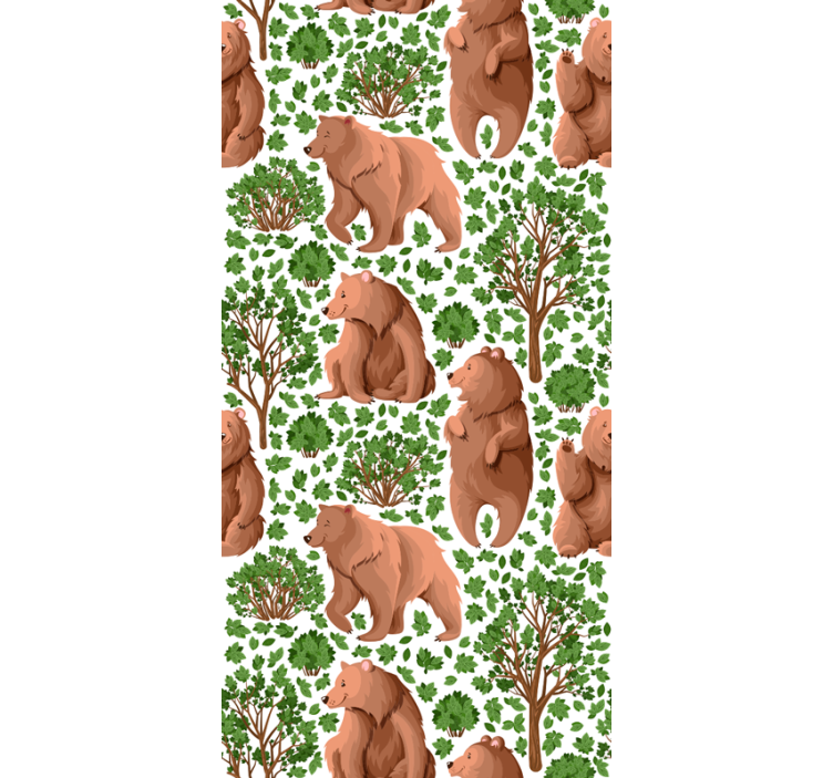 Papier peint arbre avec faune - TenStickers