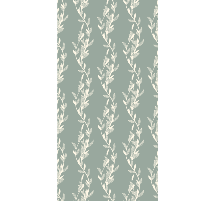 Papier peint arbre style provençal petites feuilles - TenStickers