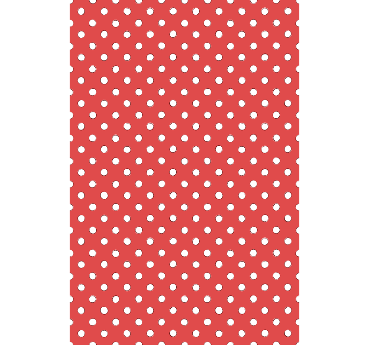 Papier peint cuisine pois rouges - TenStickers