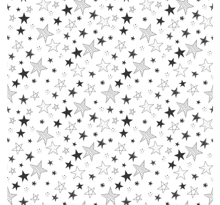 Papier peint moderne pois et étoiles - TenStickers
