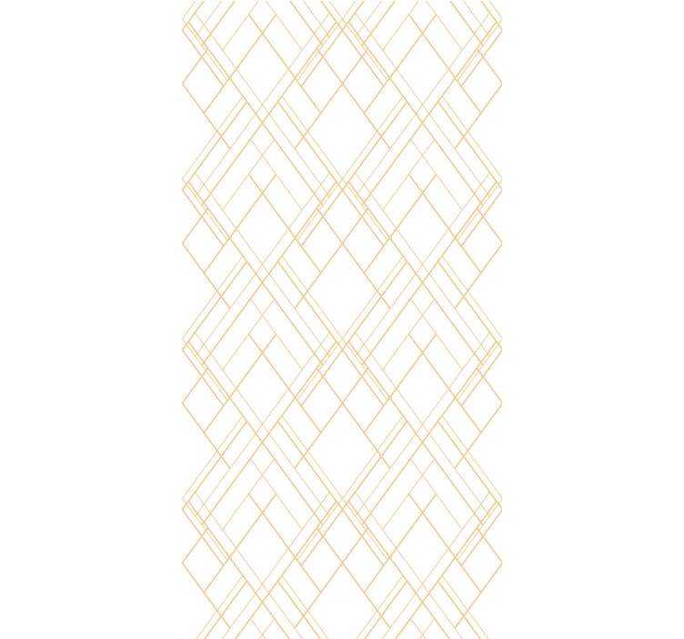 Papier peint moderne lignes dorées irrégulières sur blanc - TenStickers