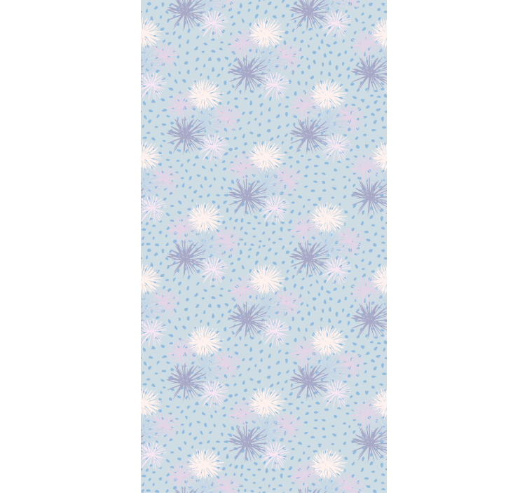 Papier peint moderne pissenlit avec gouttes d'eau - TenStickers