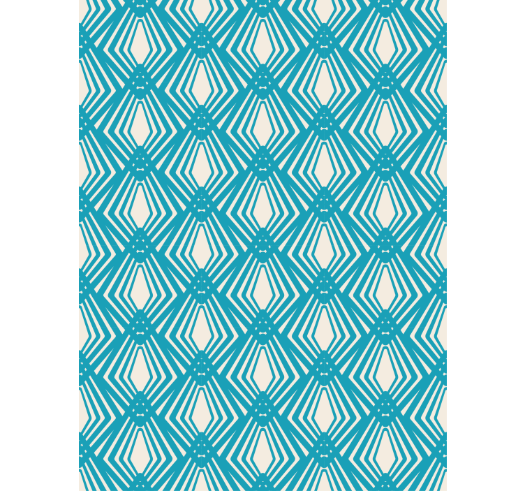 Papier peint moderne design minimaliste bleu abstrait - TenStickers