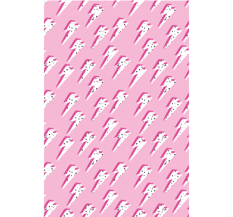 Papier peint moderne éclair rose - TenStickers