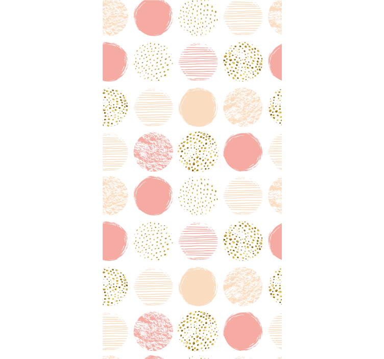 Papier peint moderne variété de pois pastel - TenStickers