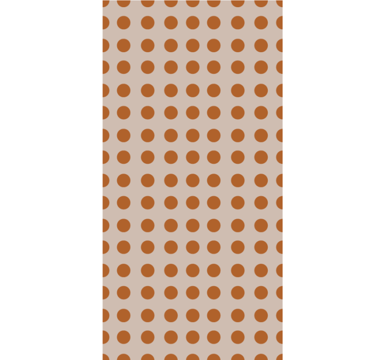 Papier peint moderne à pois marron - TenStickers