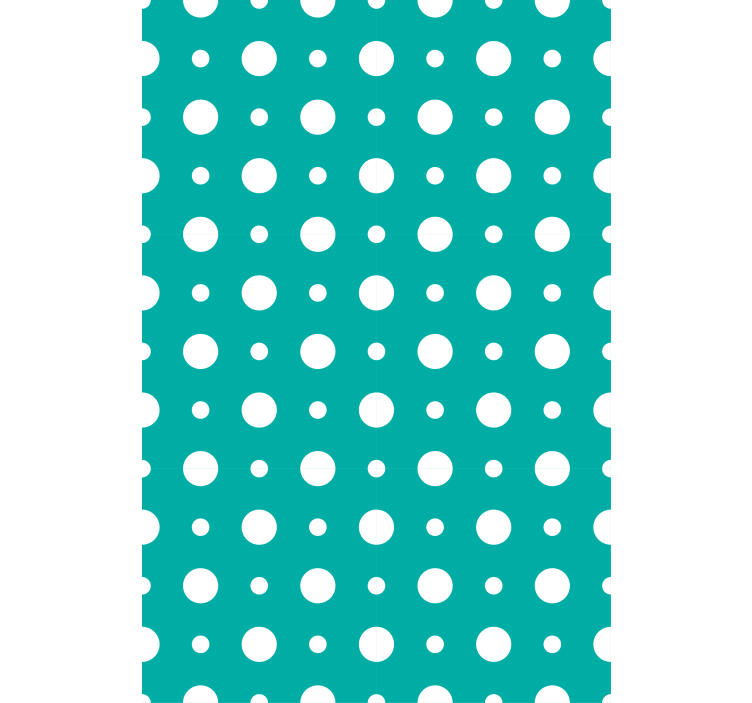Papier peint moderne motif pois bleus - TenStickers
