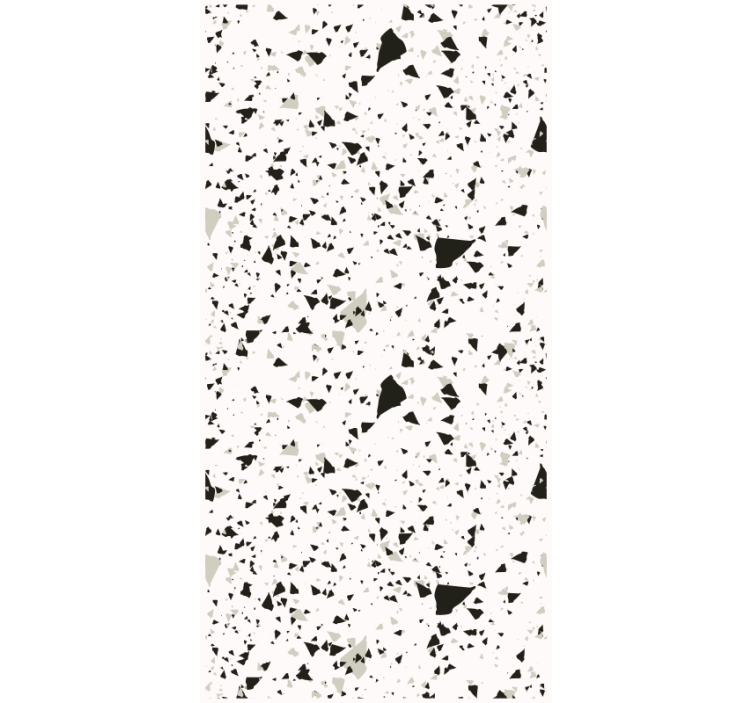 Papier peint cuisine terrazzo gris blanc noir - TenStickers