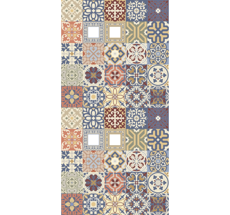 Papier peint cuisine hydraulique multicolore - TenStickers