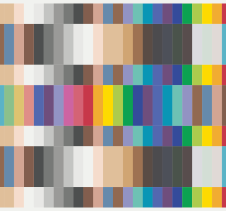 Papier peint cuisine petits carrés multicolores - TenStickers